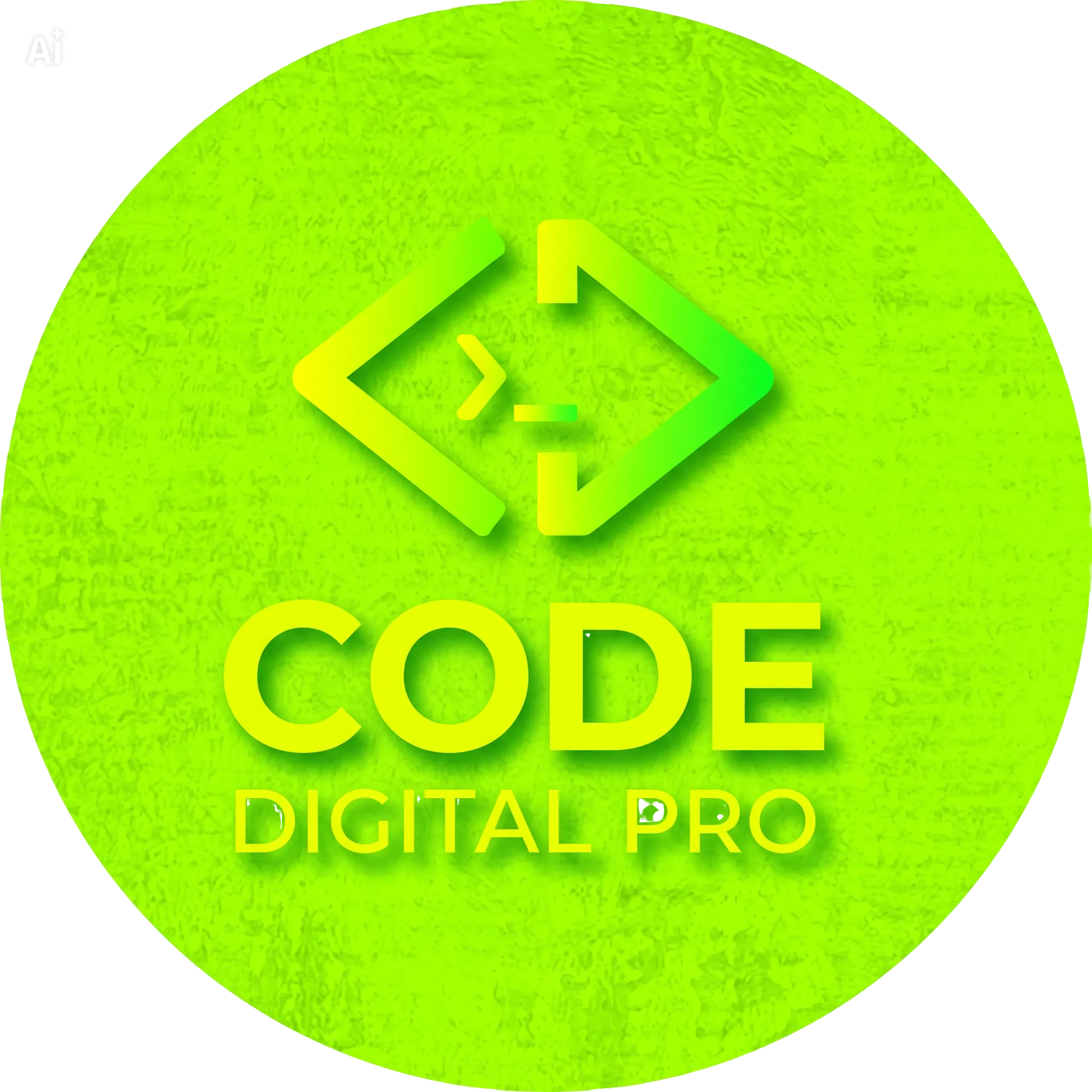code digital pro logo fluor green yellow