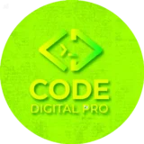 code digital pro logo fluor green yellow